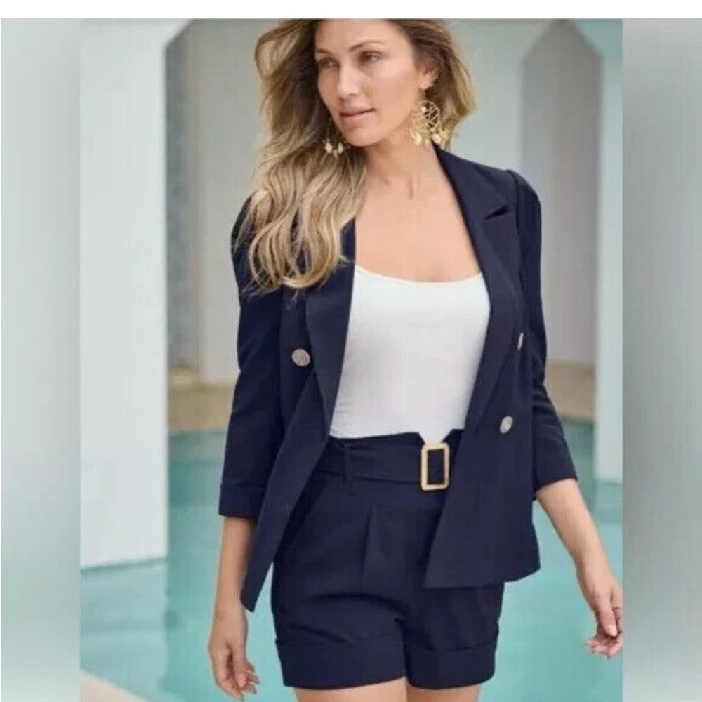 Venus black Blazer and Shorts Set Sz 8